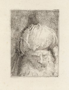 Turk Seen from the Front, from the Raccolta di Teste (Collection of Heads) by Giovanni Domenico Tiepolo