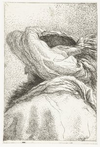 Turkish Man with Averted Head and Turban (series title: Collection of Heads) by Giovanni Domenico Tiepolo