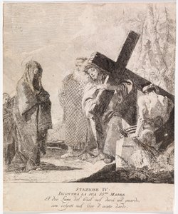 Via Crucis - Station IV. Jesus Meets His Mother by Giovanni Domenico Tiepolo