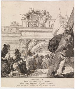 Via Crucis - Station I. Jesus is Condemned to Death by Giovanni Domenico Tiepolo