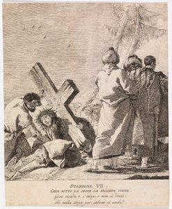 Via Crucis - Station VII. Jesus Falls for the Second Time by Giovanni Domenico Tiepolo