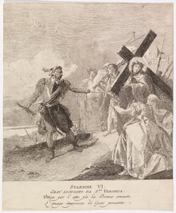 Via Crucis - Station VI. Veronica Wipes the Face of Jesus by Giovanni Domenico Tiepolo