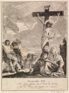 Via Crucis - Station XII. Jesus Dies on the Cross by Giovanni Domenico Tiepolo