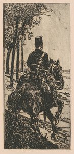 Artillery Soldier on Horseback by Giovanni Fattori