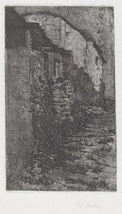 Bauco near Rome by Giovanni Fattori