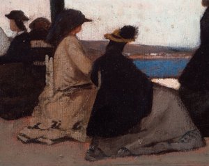 La Rotonda di Palmieri (detail) by Giovanni Fattori