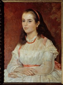 Portrait of Miss Soccoli by Giovanni Fattori