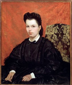 Portrait of the first wife by Giovanni Fattori