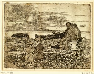 Sailors Resting (etching)