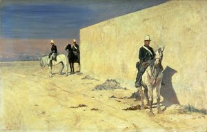 The Watch (The White Wall), c.1871 by Giovanni Fattori