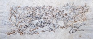 Uhlans Charge by Giovanni Fattori