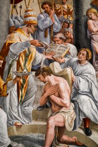 Baptism of Constantine by Pope Sylvester I