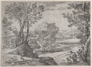 A Family Seated by a River, 1643