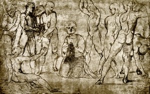 Stoning of St. Stephen by Giovanni Francesco Penni