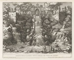 Cascade in the Gardens of the Villa d