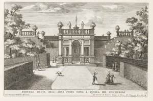 Fountain in the Gardens of the Villa d