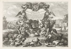 Fountain with Dedication to and Coat of Arms of Livio Odescalchi by Giovanni Francesco Venturini