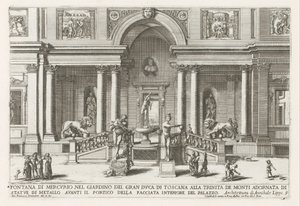 Loggia and Garden of the Villa Medici in Rome by Giovanni Francesco Venturini