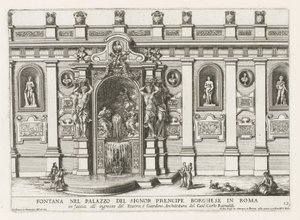 Nymphaeum in the Courtyard of the Palazzo Borghese in Rome by Giovanni Francesco Venturini