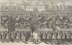 View of the Palace from the Garden Level with its Fountains by Giovanni Francesco Venturini