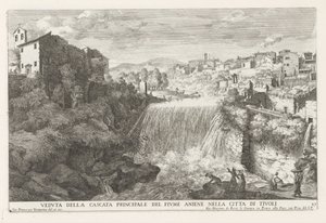 Waterfall in the Aniene River near Tivoli