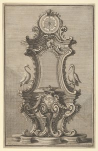 Design for a Clock, from Disegni Diversi, 1714 or 1750 by Giovanni Giardini