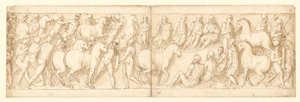 32 Copies after the Column of Marcus Aurelius, Piazza Colonna in Rome by Giovanni Guerra