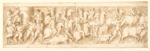 A German Settlement is Destroyed; the Fleeing Germans are Pursued; Women and Animals are Taken Away by Giovanni Guerra