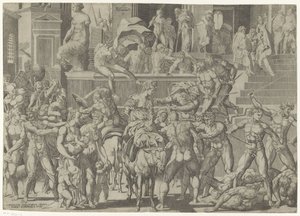 Battle Between the Romans and the Sabines Raptus Sabinaro (title on object)