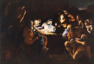The Adoration of the Shepherds (The Night) by Giovanni Lanfranco