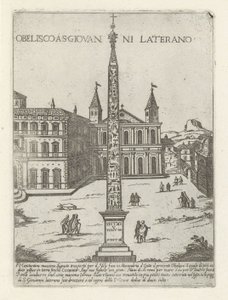 Lateran Obelisk Behind the Basilica of St. John Lateran in Rome by Giovanni Maggi