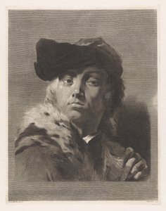 Portrait of Artist Giovanni Battista Piazzetta by Giovanni Marco Pitteri