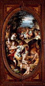 The discovery of glass. The preparation of a banquet.