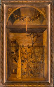 Lignaean Canonical Choir, Inlaid by Giovanni Maria Platina (1484), Upper Stall