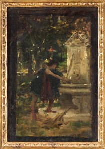 At the Fountain by Giovanni Muzzioli