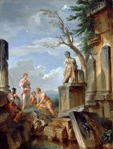 Ruins with a Sibyl and Other Figures, c1720 by Giovanni Paolo Panini