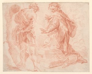 Standing and Kneeling Figures by Giovanni Paolo Panini