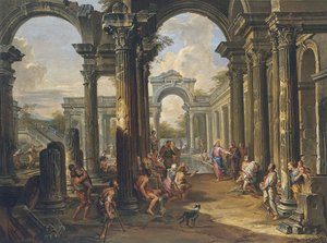 The Pool of Bethesda by Giovanni Paolo Pannini