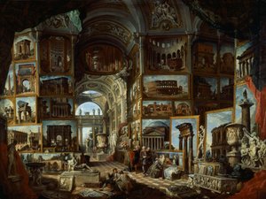Imaginary gallery of views of ancient Rome by Giovanni Paolo Pannini by Giovanni Paolo Pannini