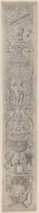 Ornament Panel: Satyr Holding a Violin by Giovanni Pietro Birago and Zoan Andrea