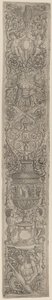 Ornament Panel: Triton and Two Infant Satyrs by Giovanni Pietro Birago and Zoan Andrea