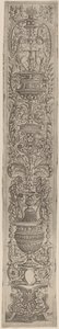 Ornament Panel: Two Sphinxes and Two Children Holding Palms by Giovanni Pietro Birago and Zoan Andrea