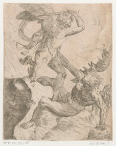 Archangel Michael in Battle with the Devil by Giovanni Pietro Possenti