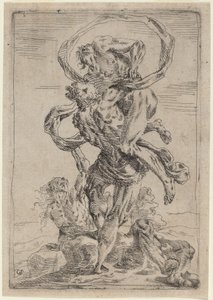 Hercules and Antaeus by Giovanni Pietro Possenti
