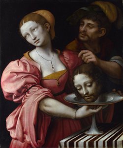 Salome. Oil on wood by Giampietrino (ca 1510-1520)