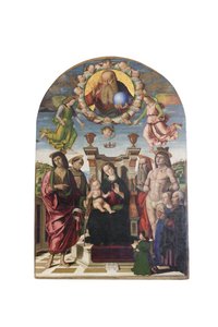 Madonna and Child Enthroned with Saints