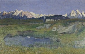 Alpine Landscape at Sunset
