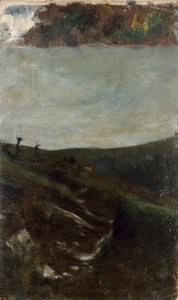 Landscape Near Milan by Giovanni Segantini