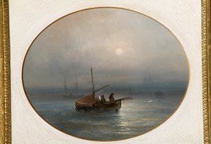 Marina with Boats by Giovanni Susani