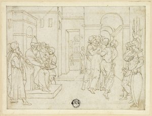 Pilate Washing His Hands, with Christ Being Led Away by Giovanni da Bologna